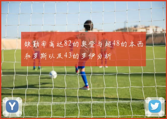 缺勤率高达82的奥登与超48的本西和罗斯以及43的罗伊分析